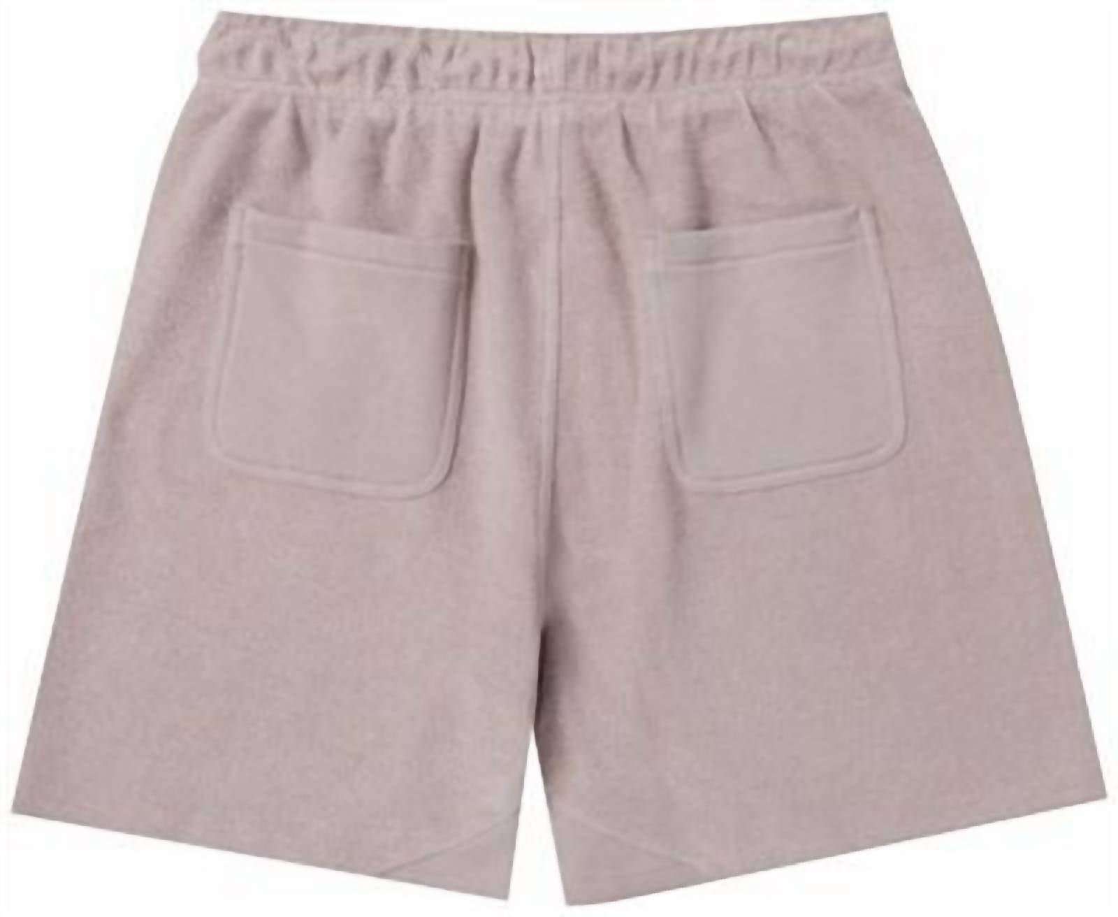 Men's Block Party Reverse Terry Short In Stone