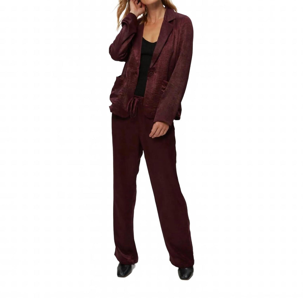 Sanji Drawstring Pant In Red