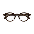 Rounded Tortoiseshell Eyeglasses With Keyhole Bridge