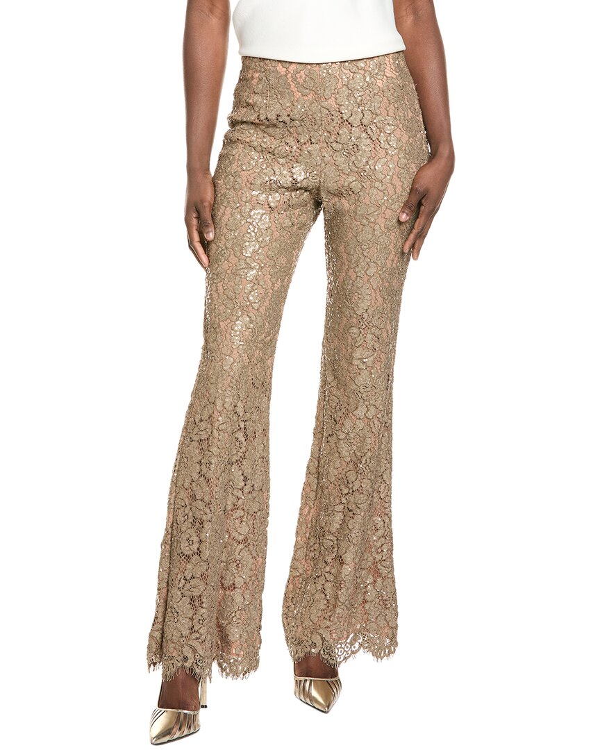 Michael Kors Collection Silk-Lined Lace Bootleg Pant