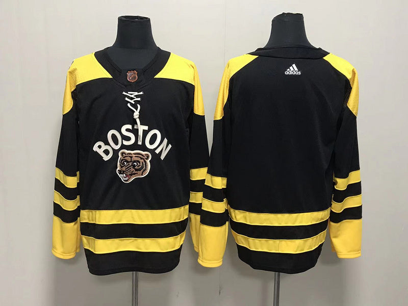 Men's Boston Bruins Black Player Blank jersey