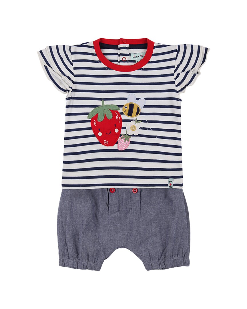 Lilly and Sid Busy Bee Applique Short Set