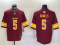 Men's Washington Commanders Jayden Daniels #5 Burgundy Player Jersey1