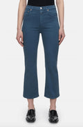 Hi-Sun Cropped Jeans In Graphite Blue