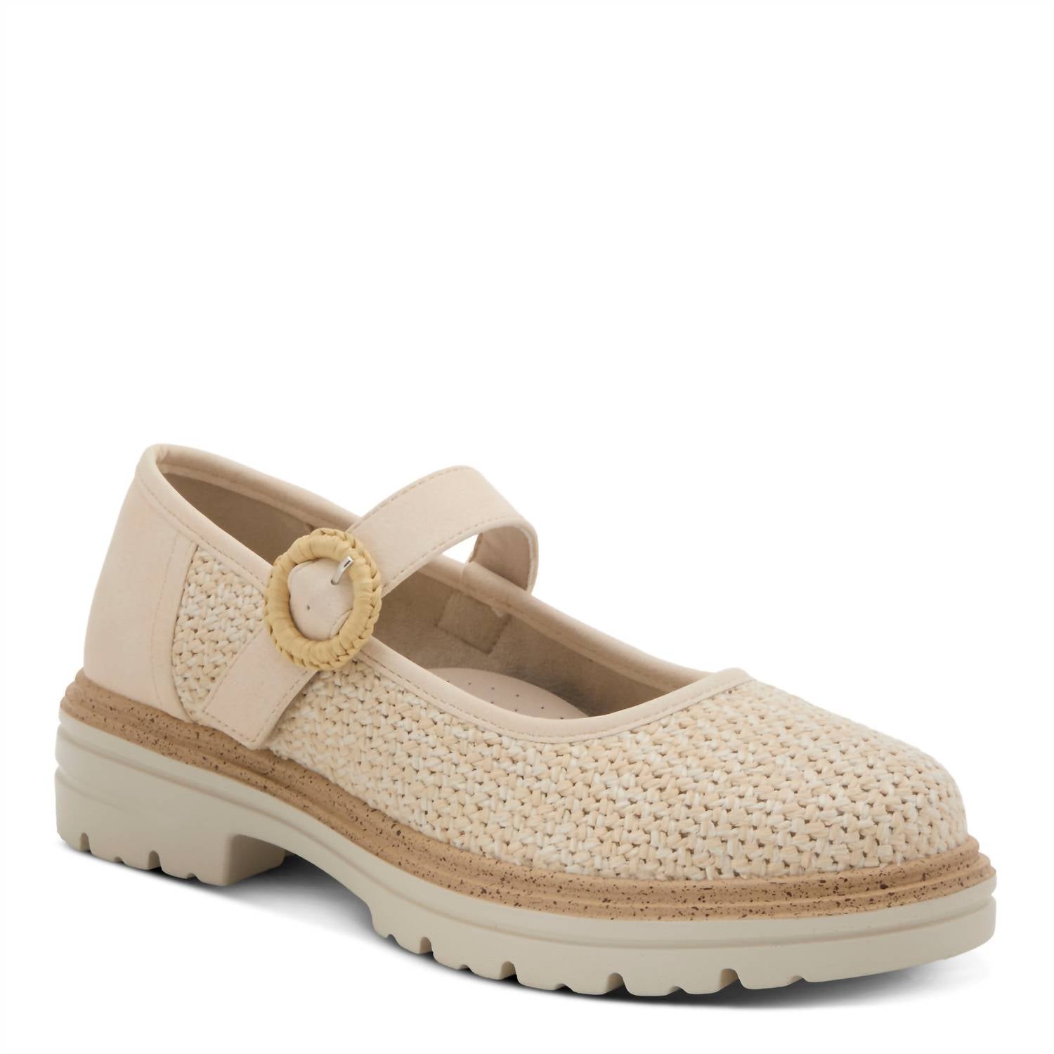 Women's Demure Mary Jane Shoes In Beige
