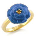 Gold White Metal Ring with No Stone