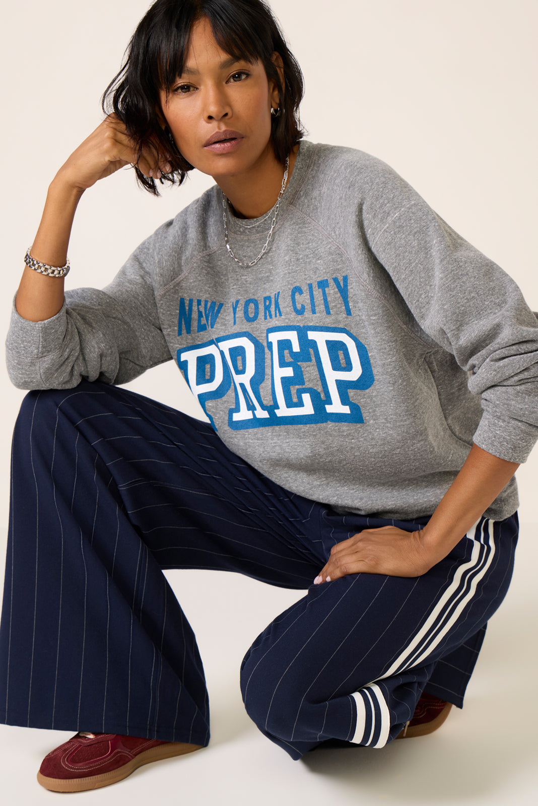 Women's NYC Prep Raglan Crew Sweatshirt