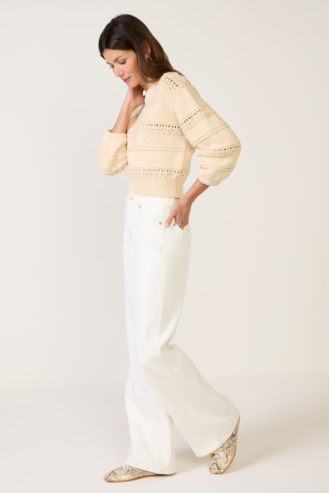 Women's Agnes Crew Neck Sweater Top
