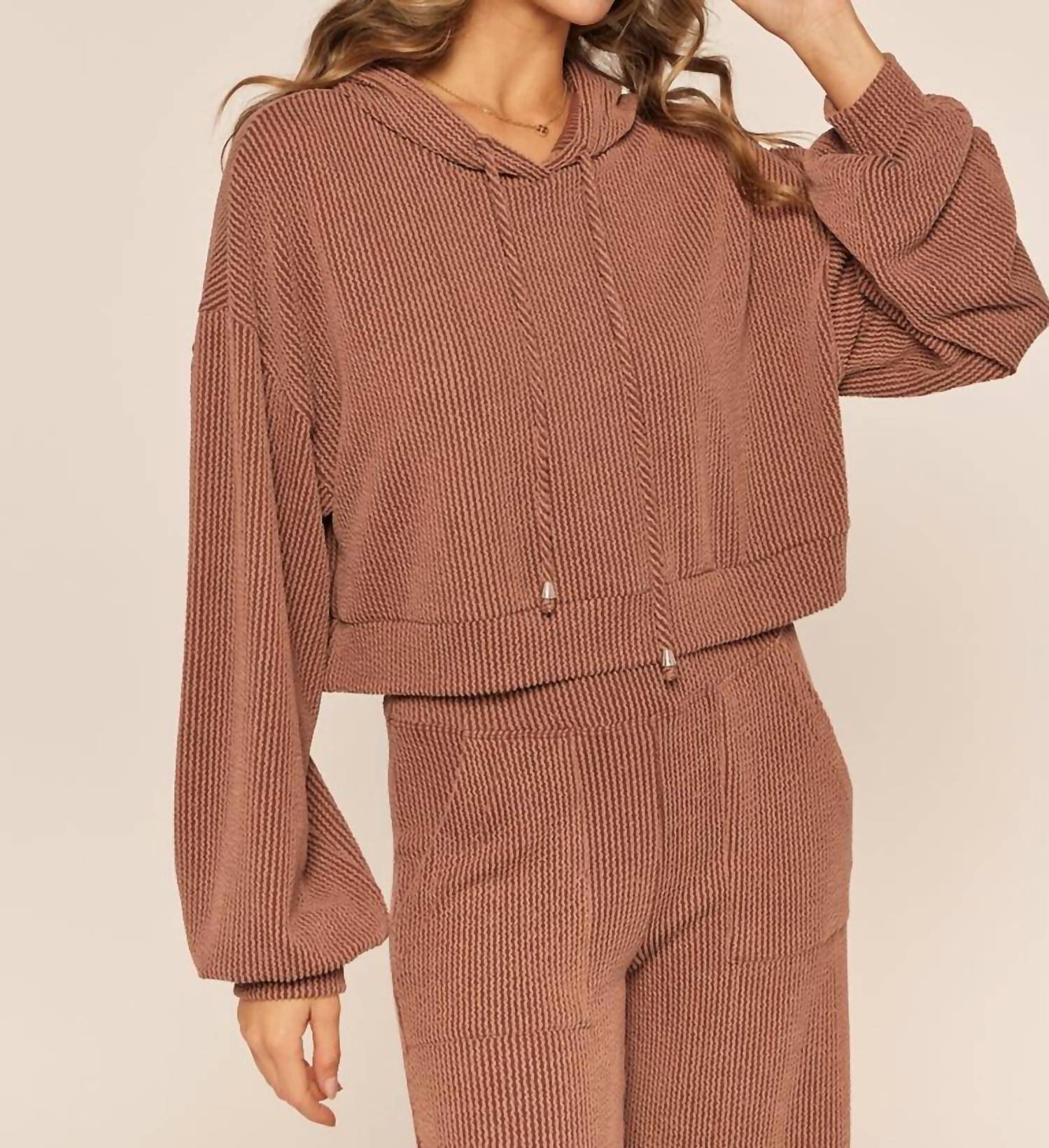Eloise Hoodie In Chocolate