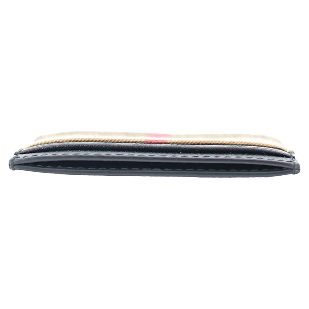 Card Holder Sandon Black Leather Fabric