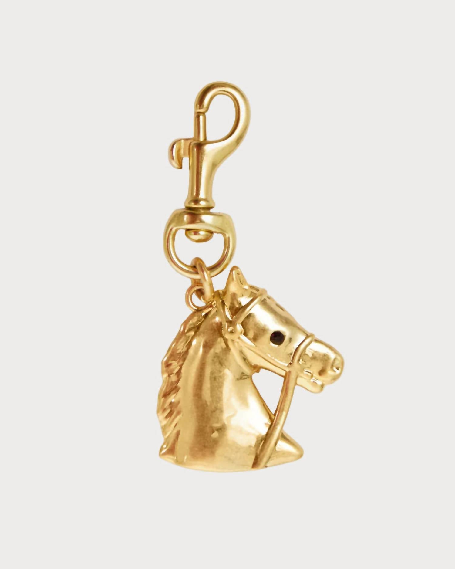 Women's Le Cheval Fob Bag Charm In Vintage Gold