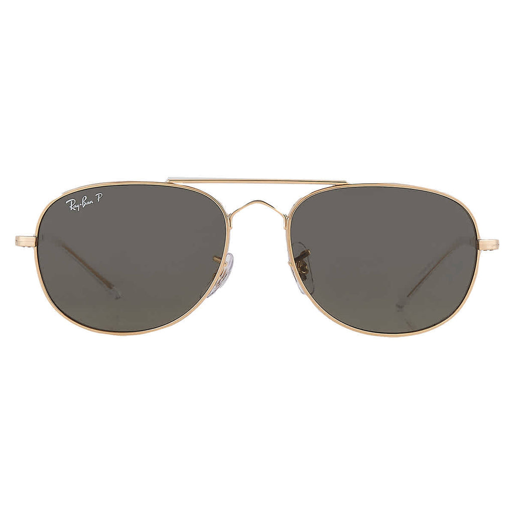Ray Ban Bain Bridge Polarized Green Pilot Unisex Sunglasses RB3735 001/58 57