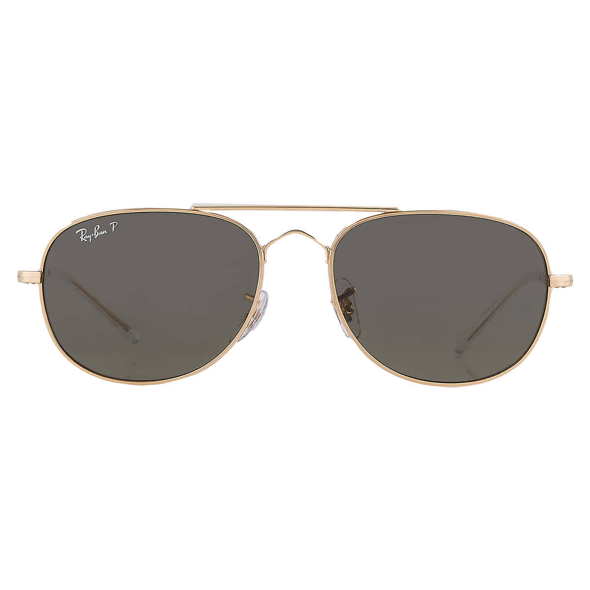 Ray Ban Bain Bridge Polarized Green Pilot Unisex Sunglasses RB3735 001/58 57