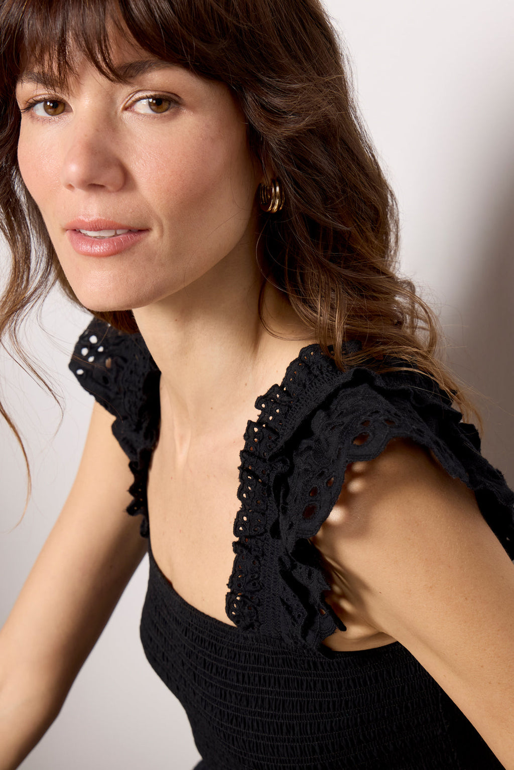 Women's Talia Smocked Flutter Tank Top