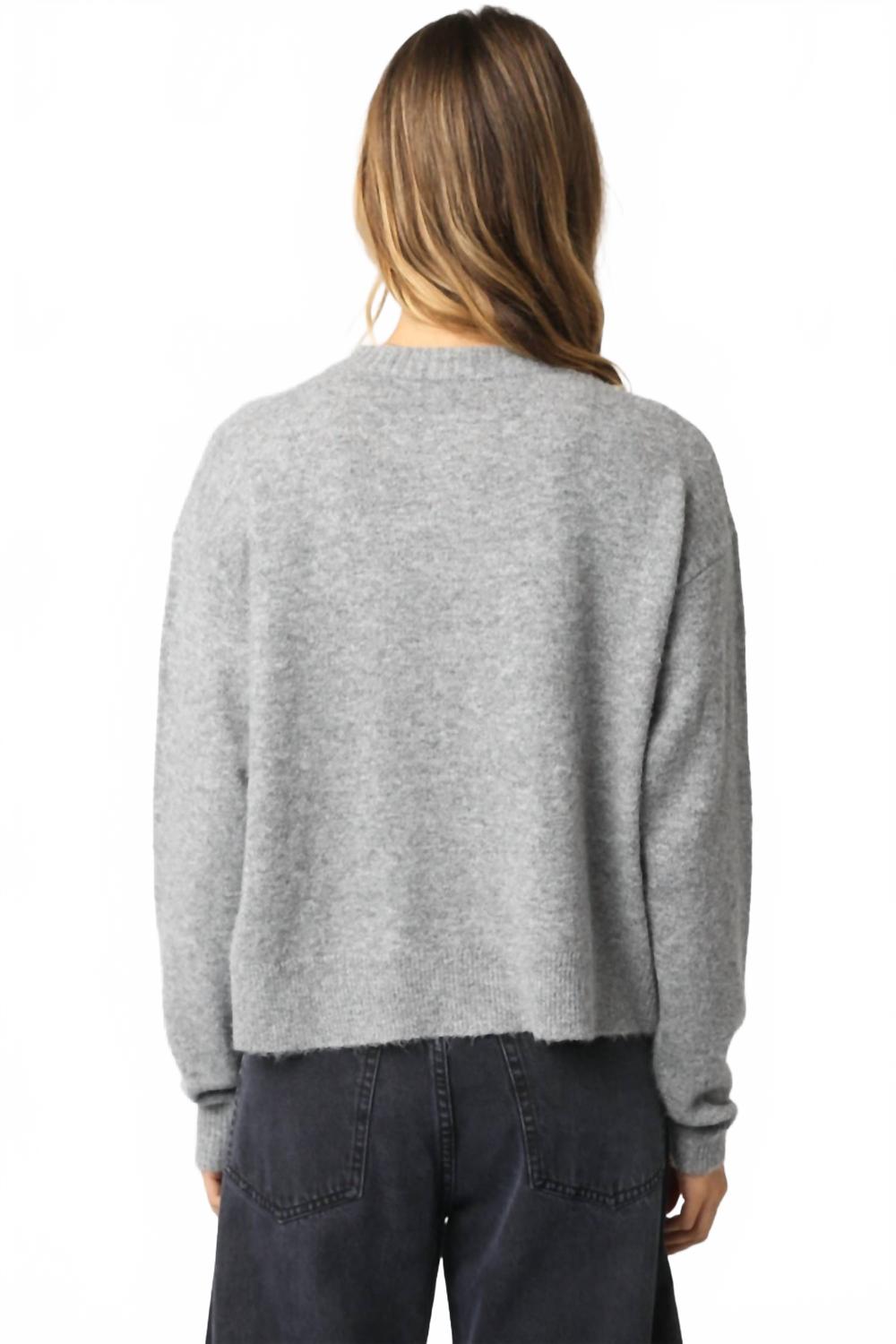 Gillian Sweater In Heather Grey