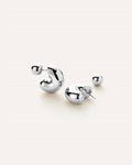 Medium Tomme Hoops In Silver