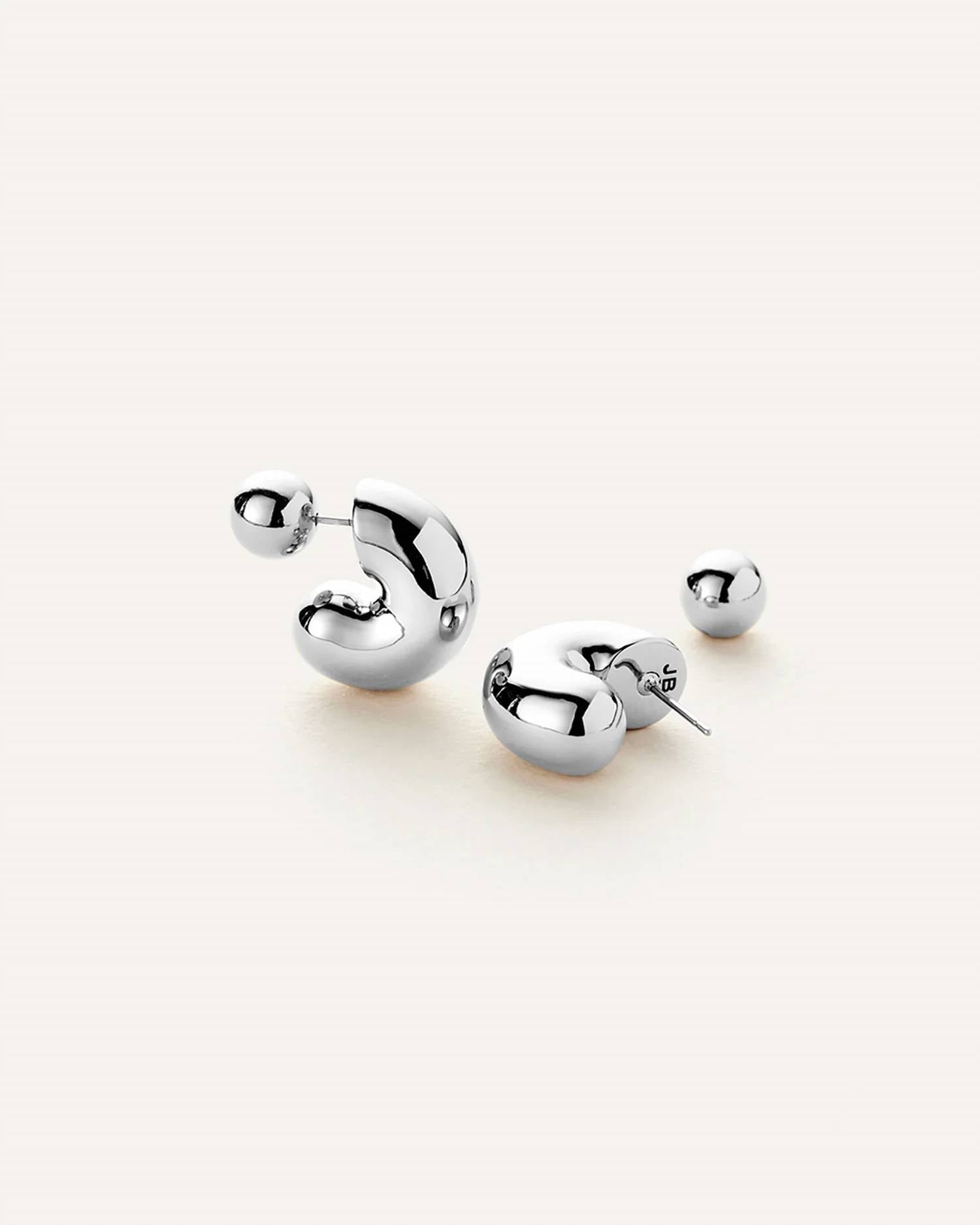 Medium Tomme Hoops In Silver