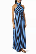 Beck Menfis Stripe Multi Wear Dress In Blue