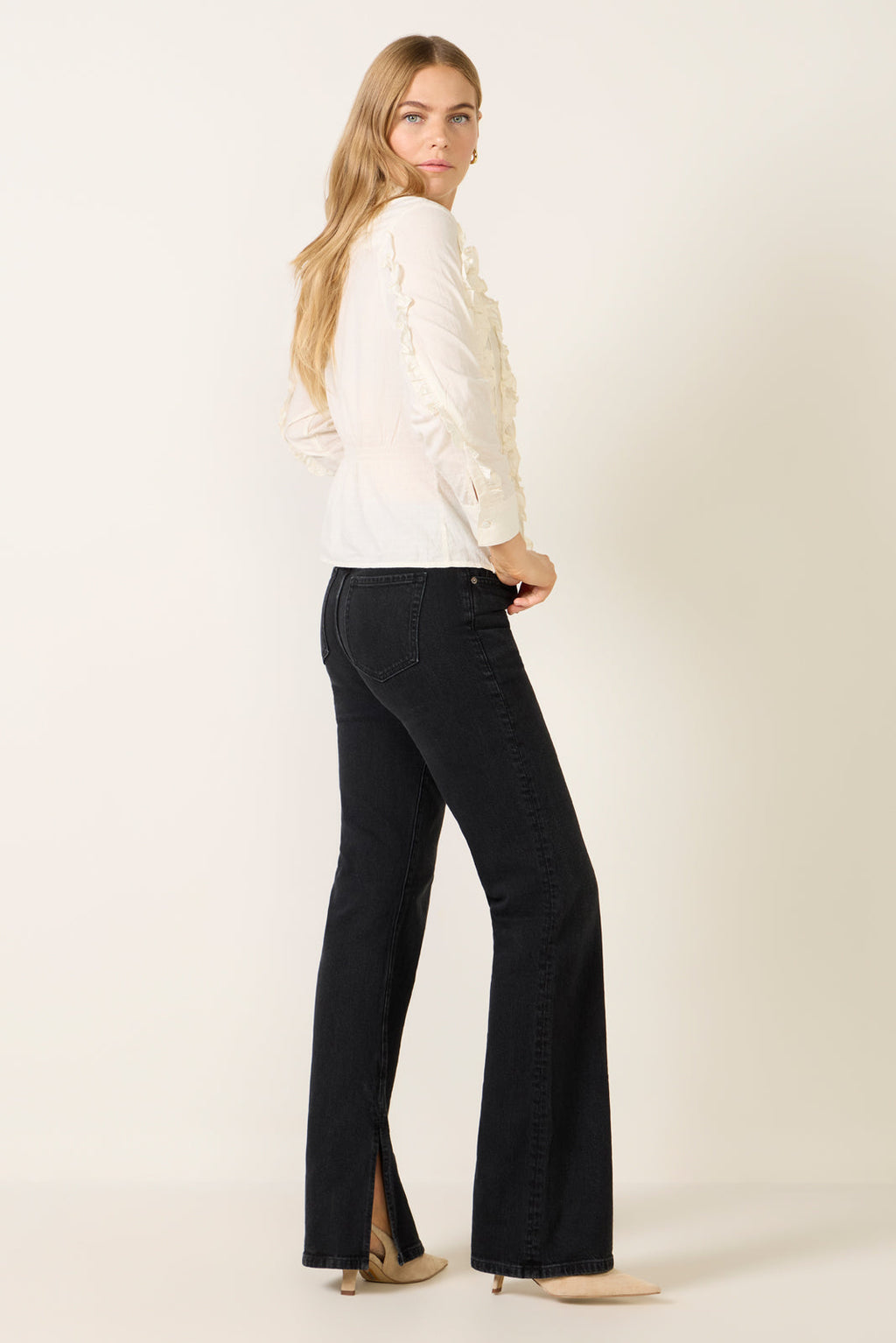 Women's Ever Vintage Bootcut w Slit 34'Jean