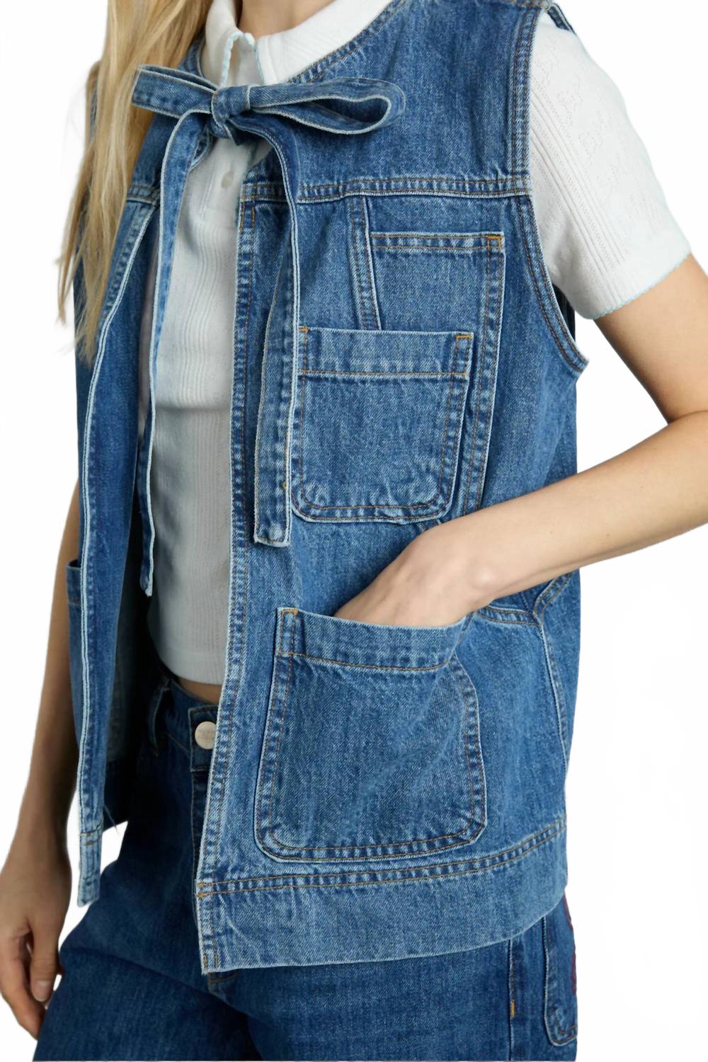 Milly Gilet In Huckleberry Wash