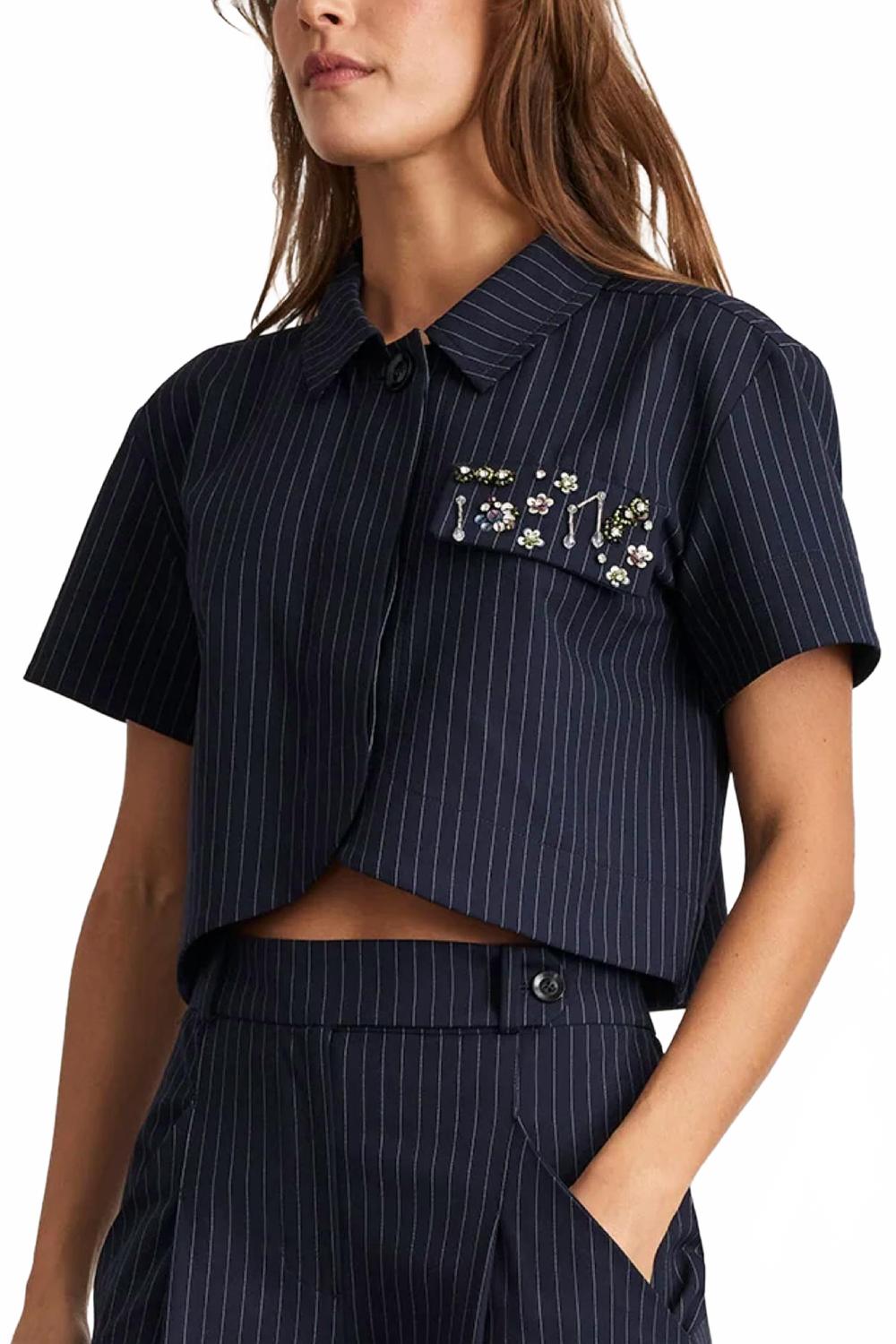 Evelyn Top In Navy