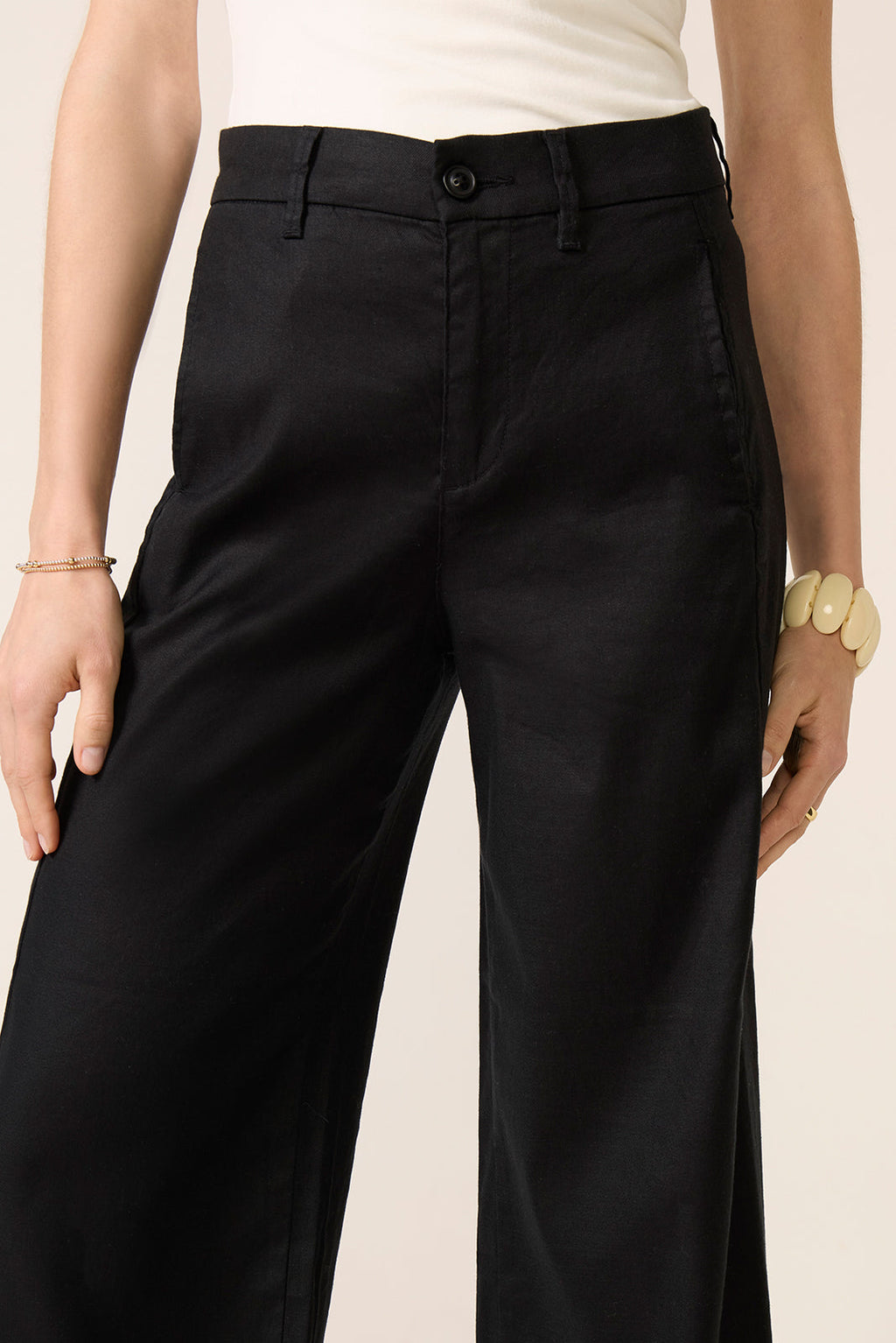 Women's Joelle Stretch Linen Crop Pants