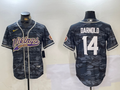 Men's Minnesota Vikings Sam Darnold #14 Grey Camouflage Game Jersey1