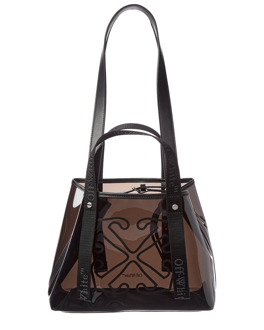Off-White East West Small Vinyl & Leather Tote