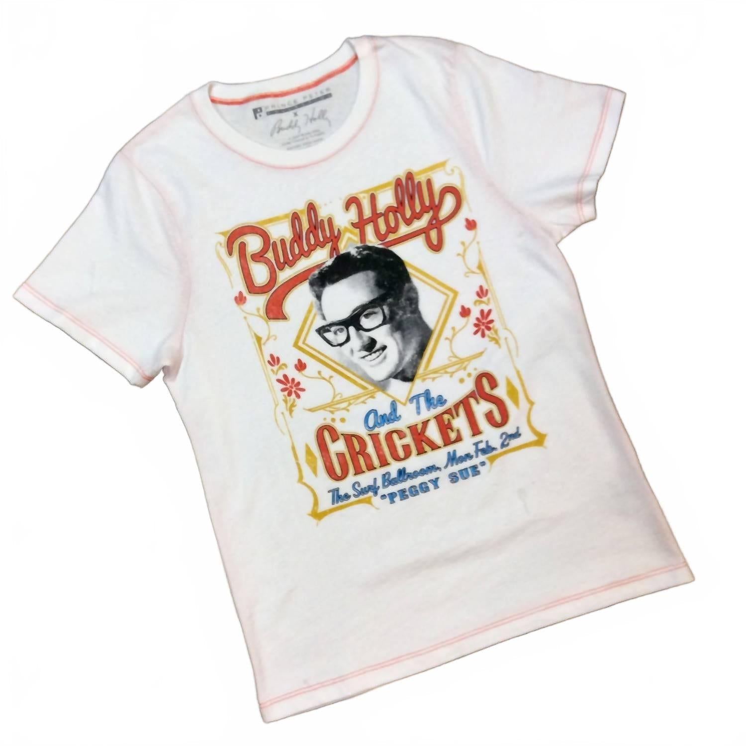 Buddy Holly & The Crickets Tee In White