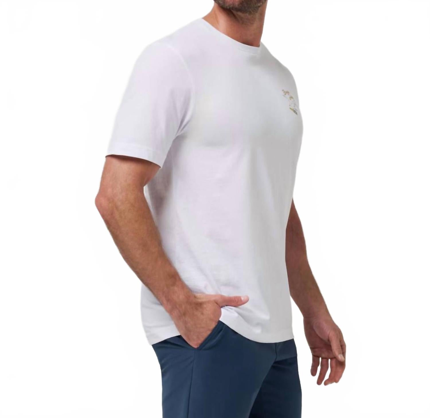 Drink Ticket Short Sleeve Tee In White
