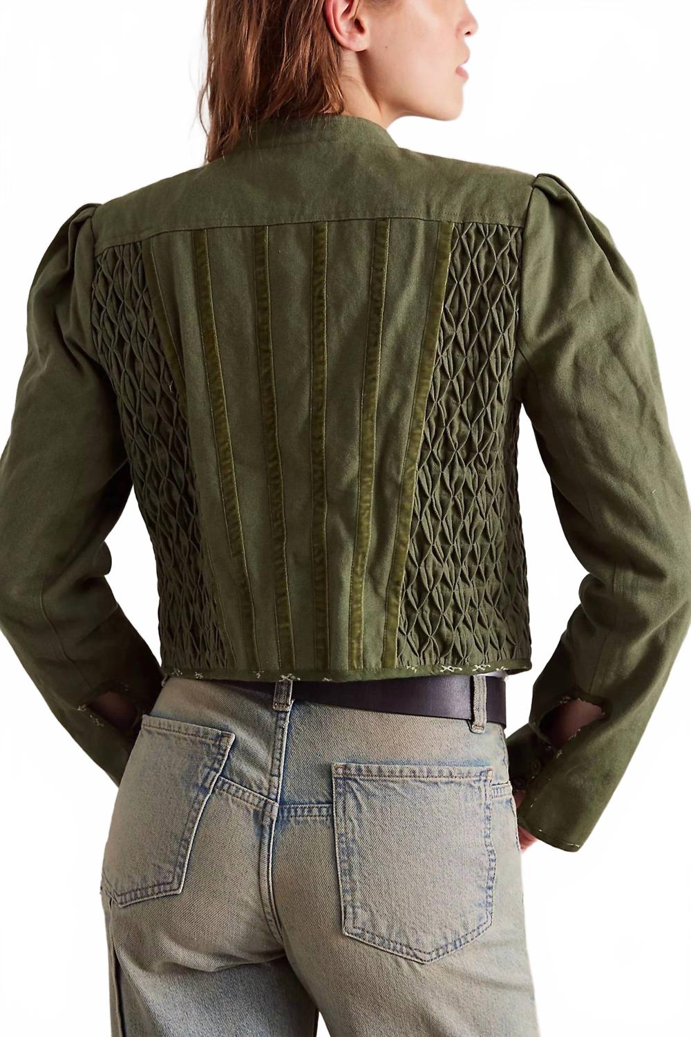Bali Simone Jacket In Dusty Olive