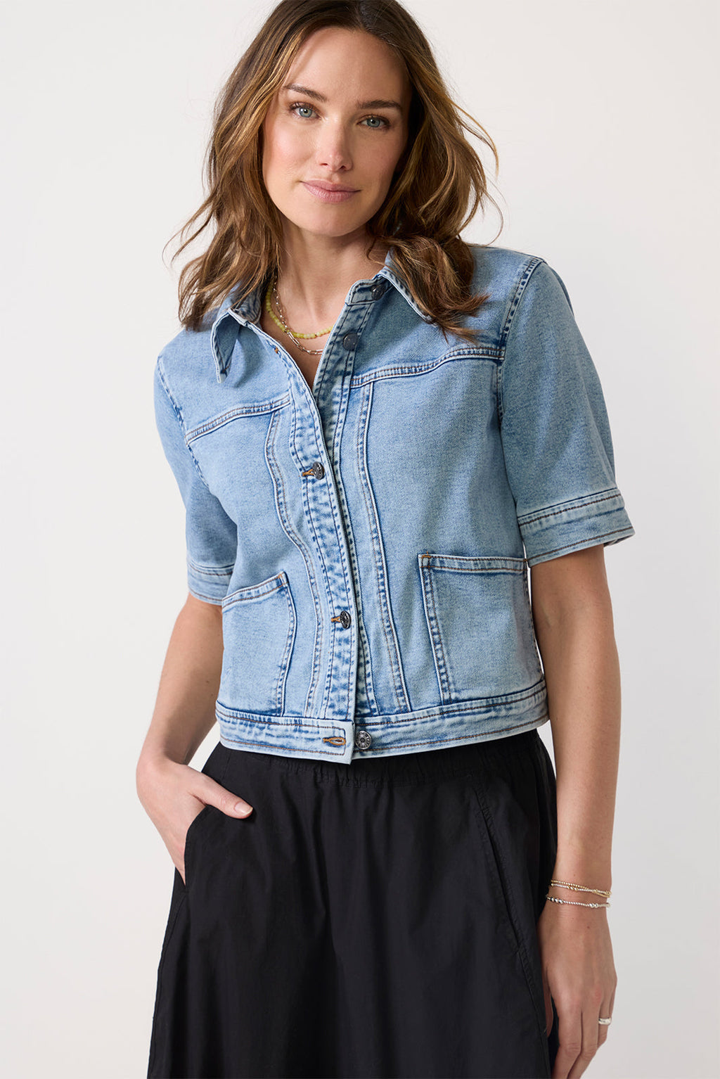 Women's Piper Short Sleeve Denim Jacket