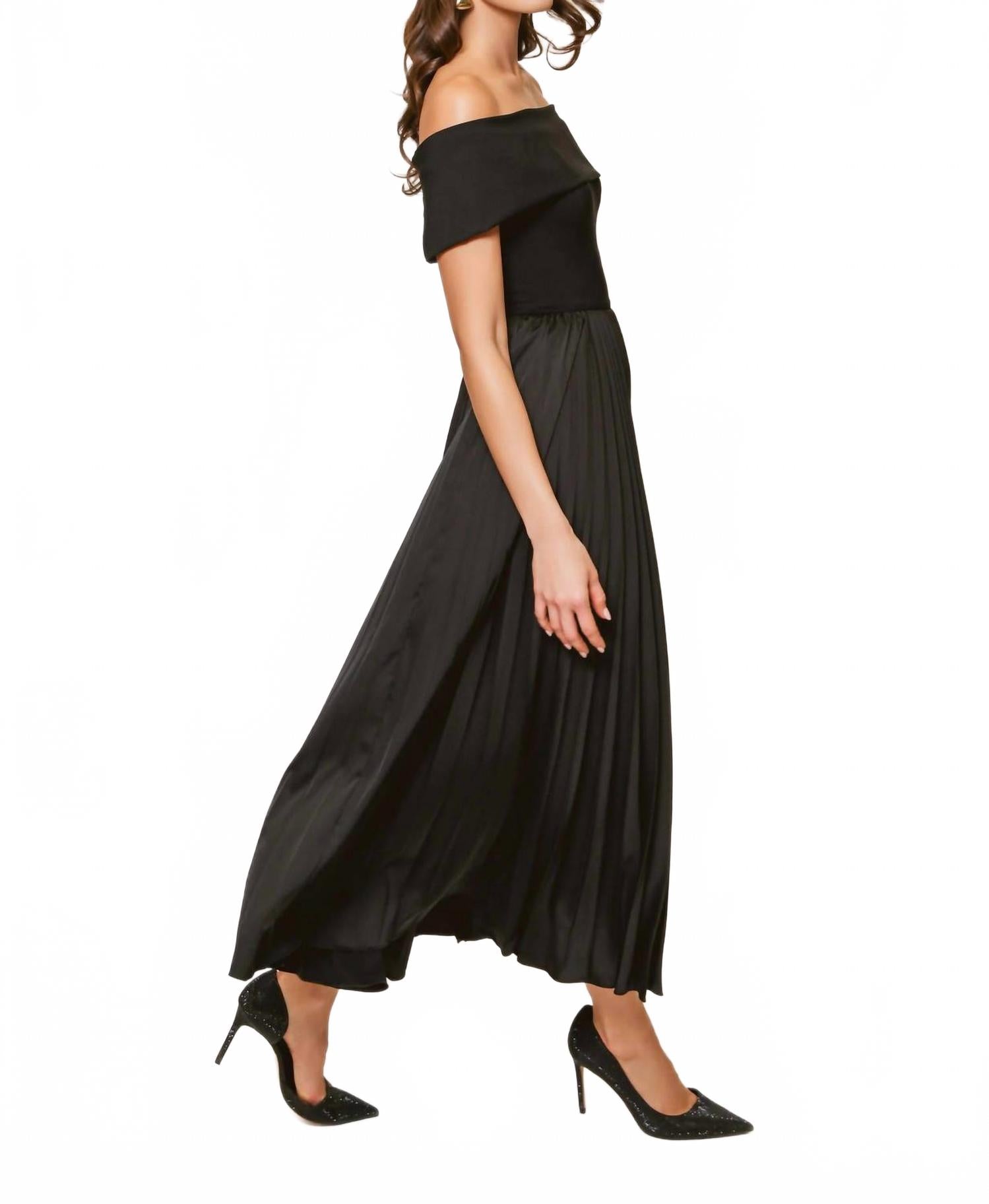 Stockton Midi Dress In Black