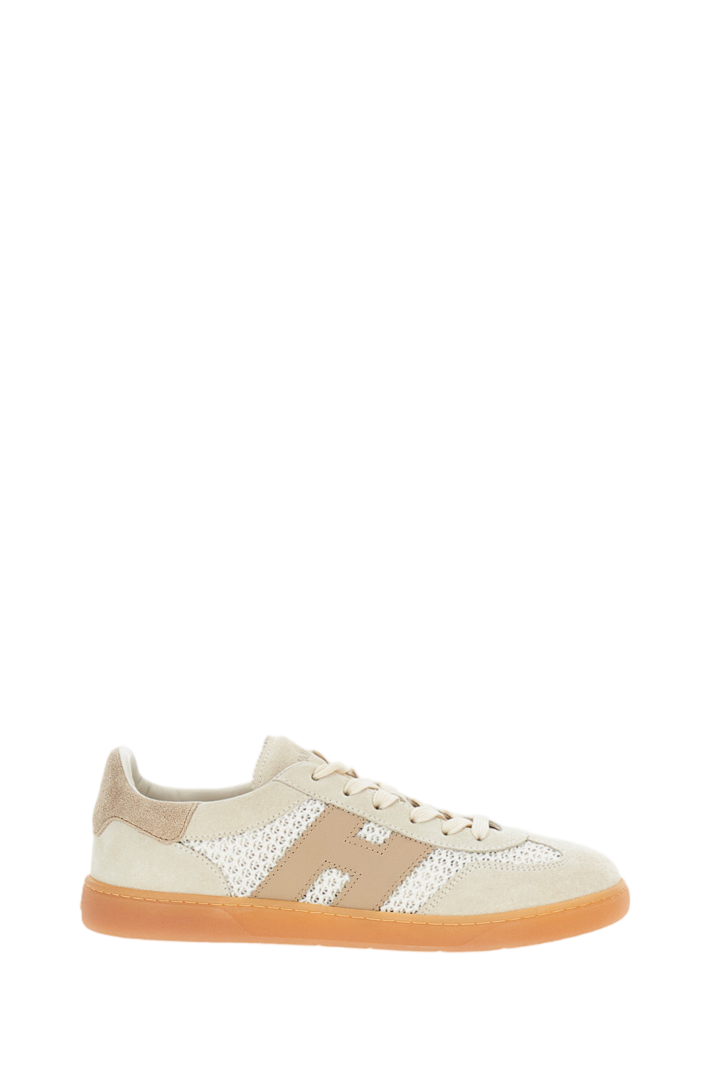 Beige Hogan Cool Allacciato Crochet Sneakers