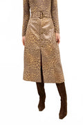 Chelsea Midi Skirt In Leopard