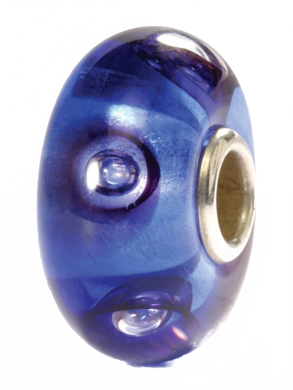 Women's Bubbles Glass Bead Charm In Blue