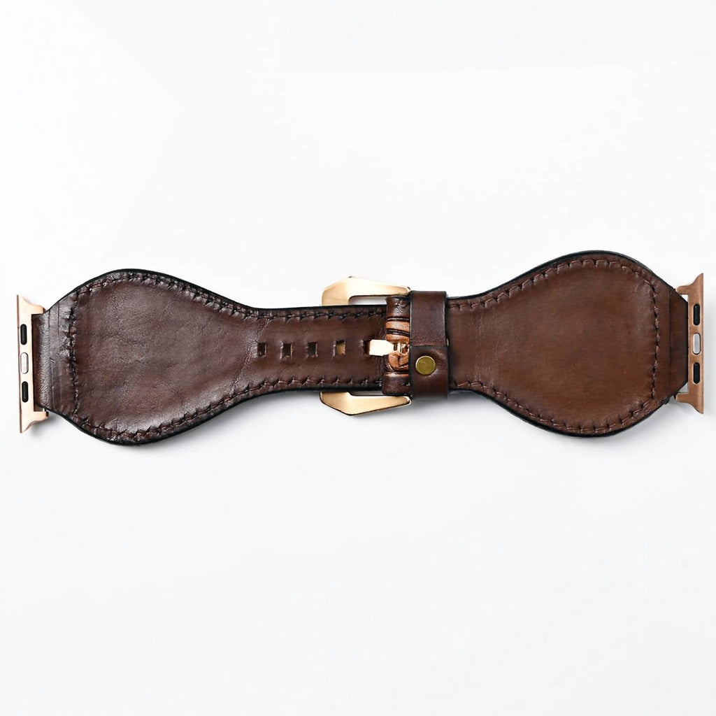 Women's Cowhide Leather Watch Strap In Brown