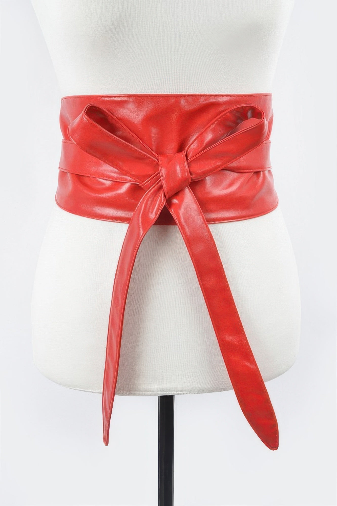 Tie Front Leather Belt