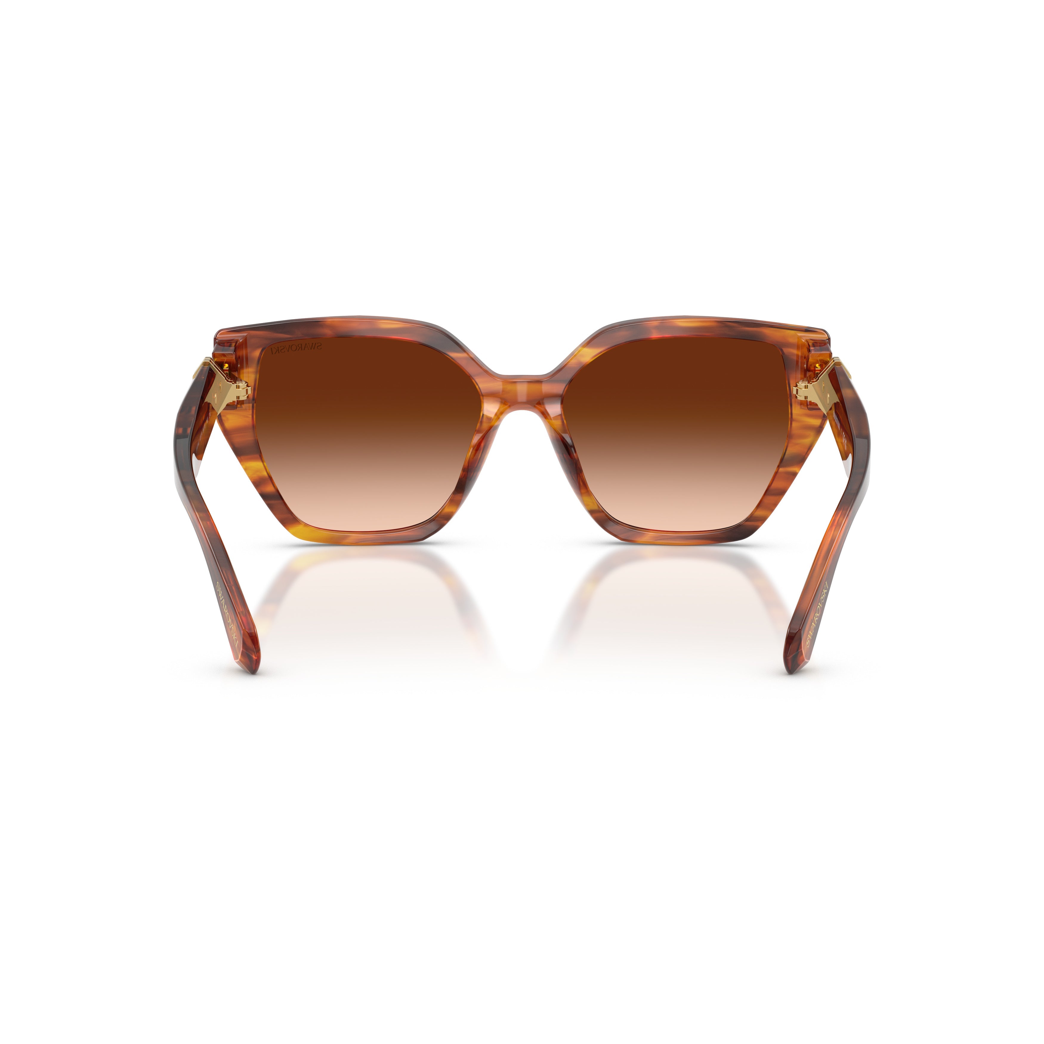 0Sk6044U Oversized Geometric Sunglasses with Tortoiseshell Acetate