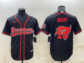 Men's Tampa Bay Buccaneers Tom Brady #12 Black Game Player jersey Joint Edition
