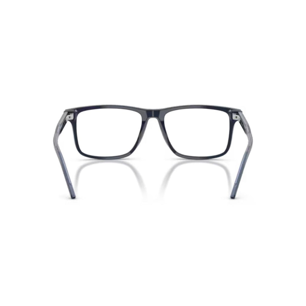 0Ea3257 Rectangular Black Acetate Eyeglasses