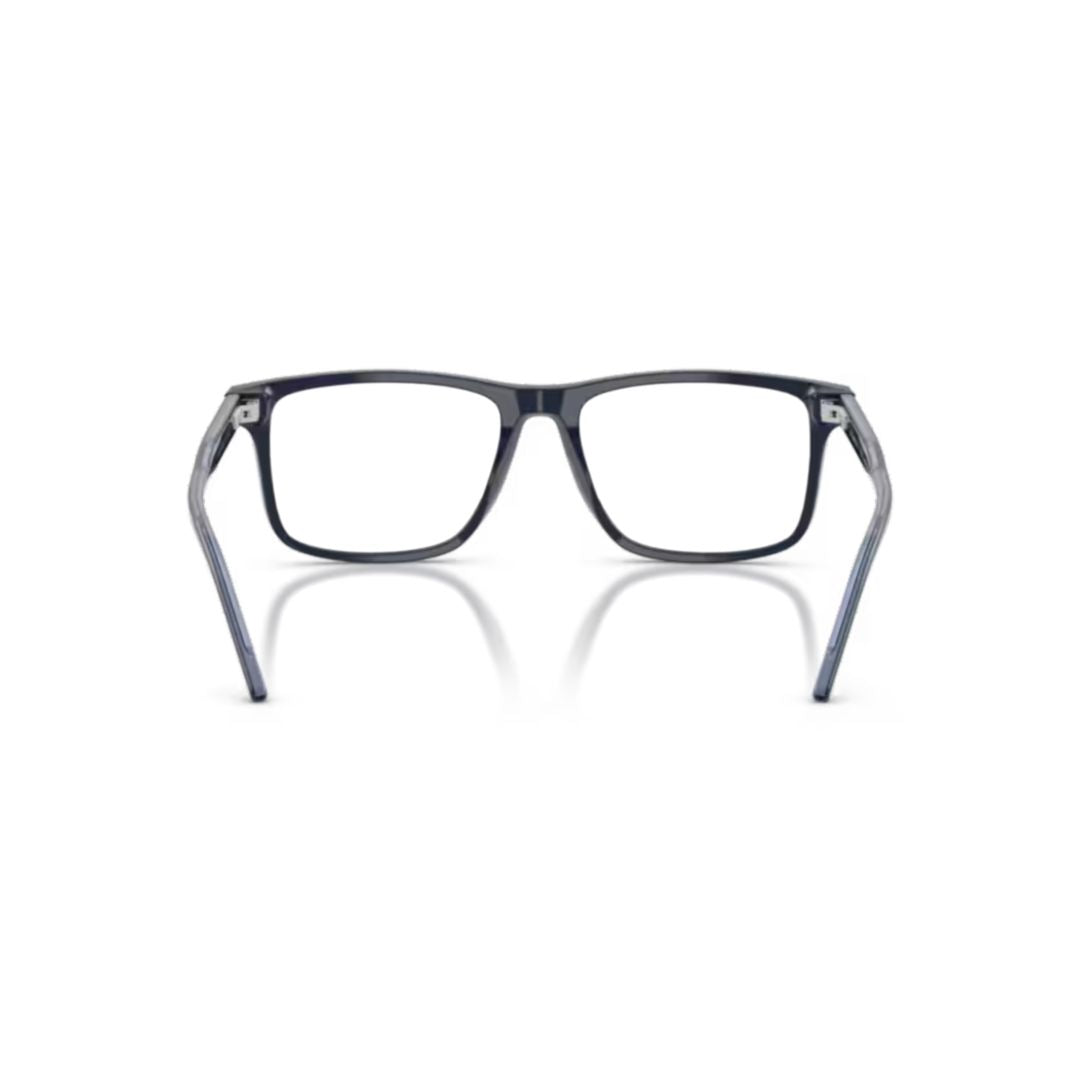 0Ea3257 Rectangular Black Acetate Eyeglasses