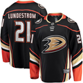 Men's Anaheim Ducks Isac Lundestrom #21 Black Home Breakaway jersey