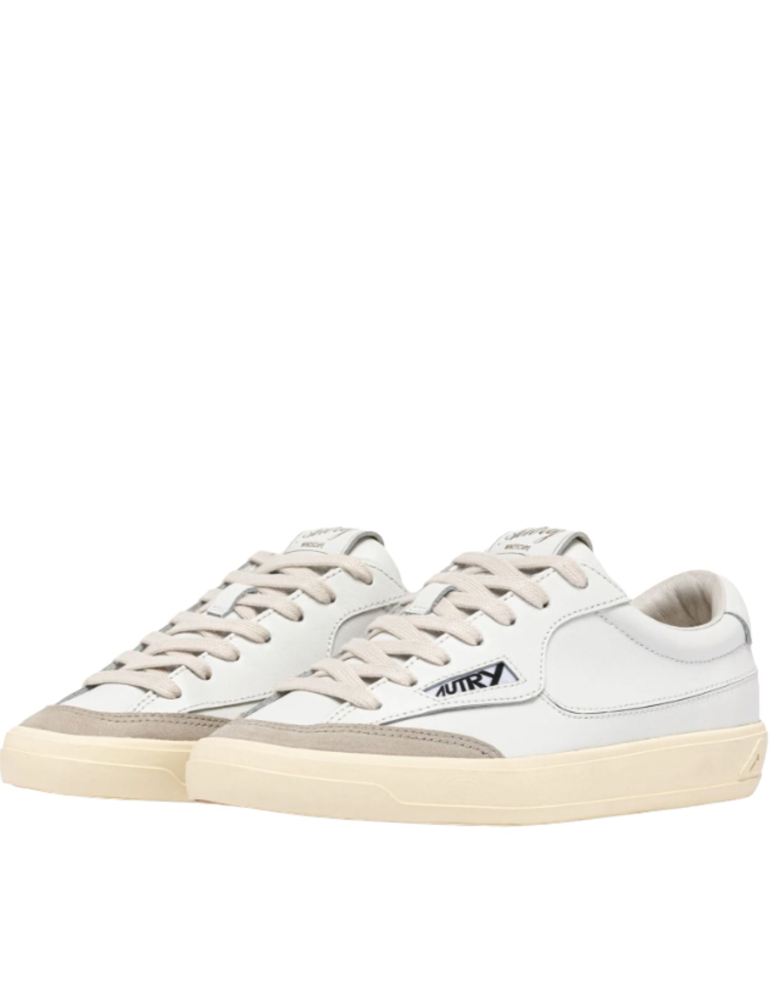 Autry Windscape Low Sneakers In Leather White For Men Sclm Uk01