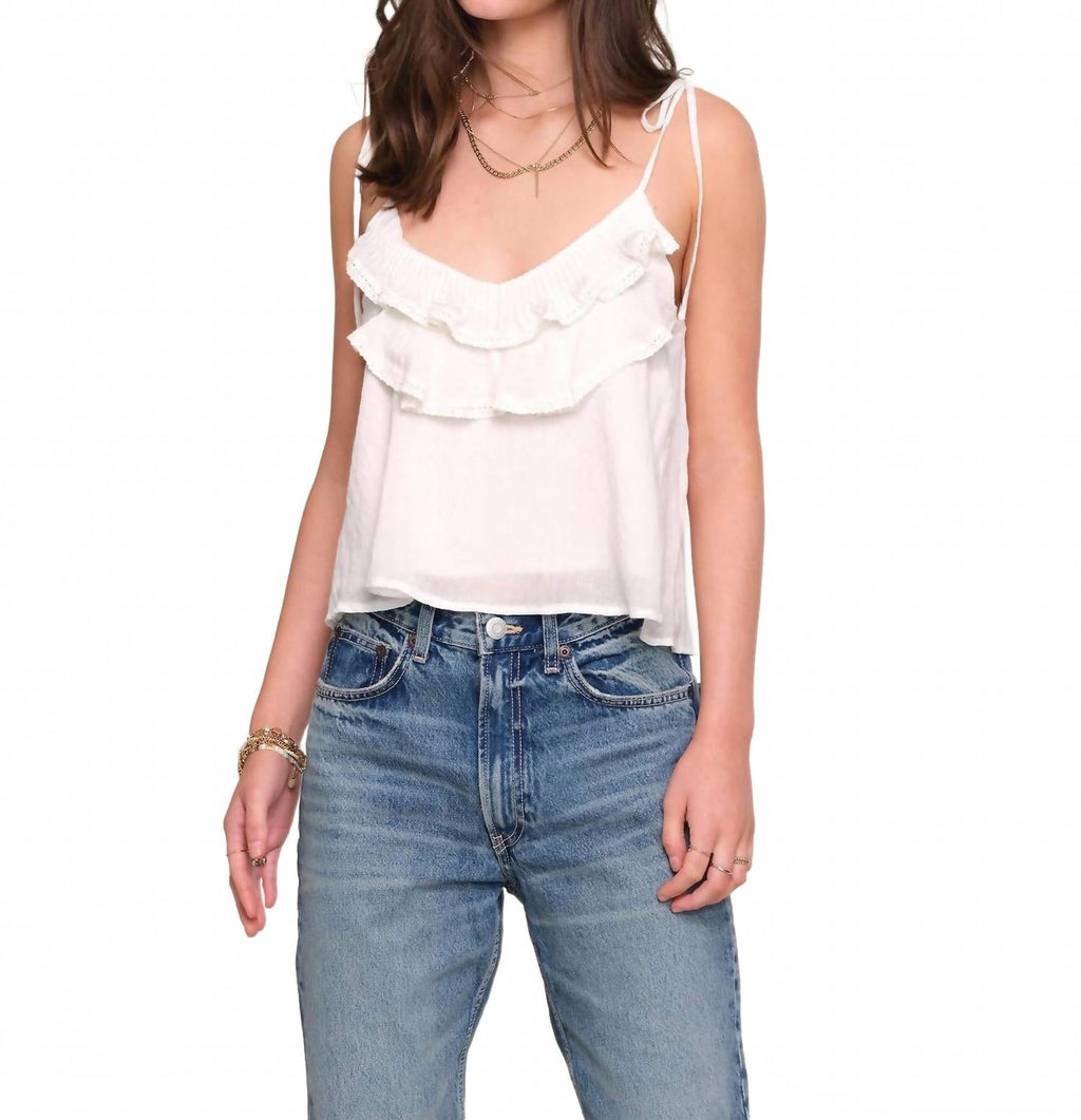 Becca Camisole Top In Eggshell