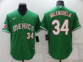 Men's 2023 World Baseball Classic #34 Fernando Valenzuela Mexico Green jersey