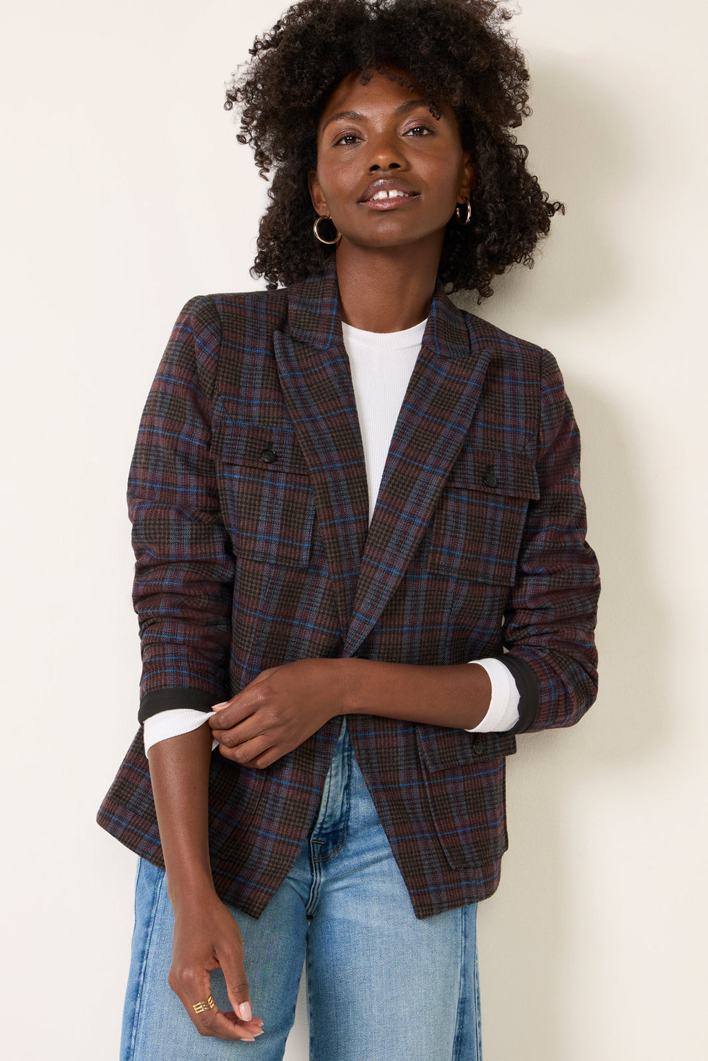 Women's Jackie Plaid Blazer