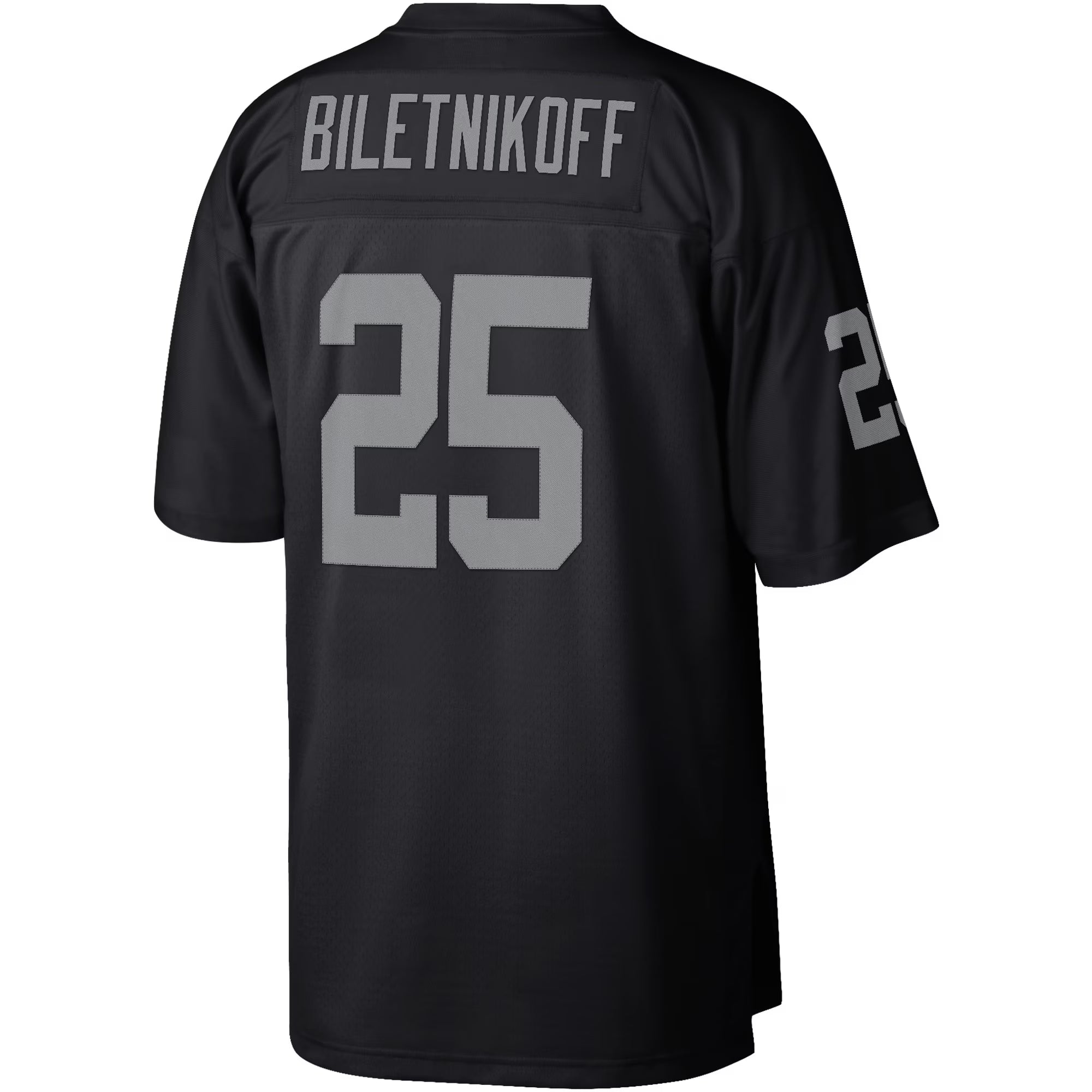 Las Vegas Raiders Fred Biletnikoff Mitchell & Ness Black Legacy Replica Jersey