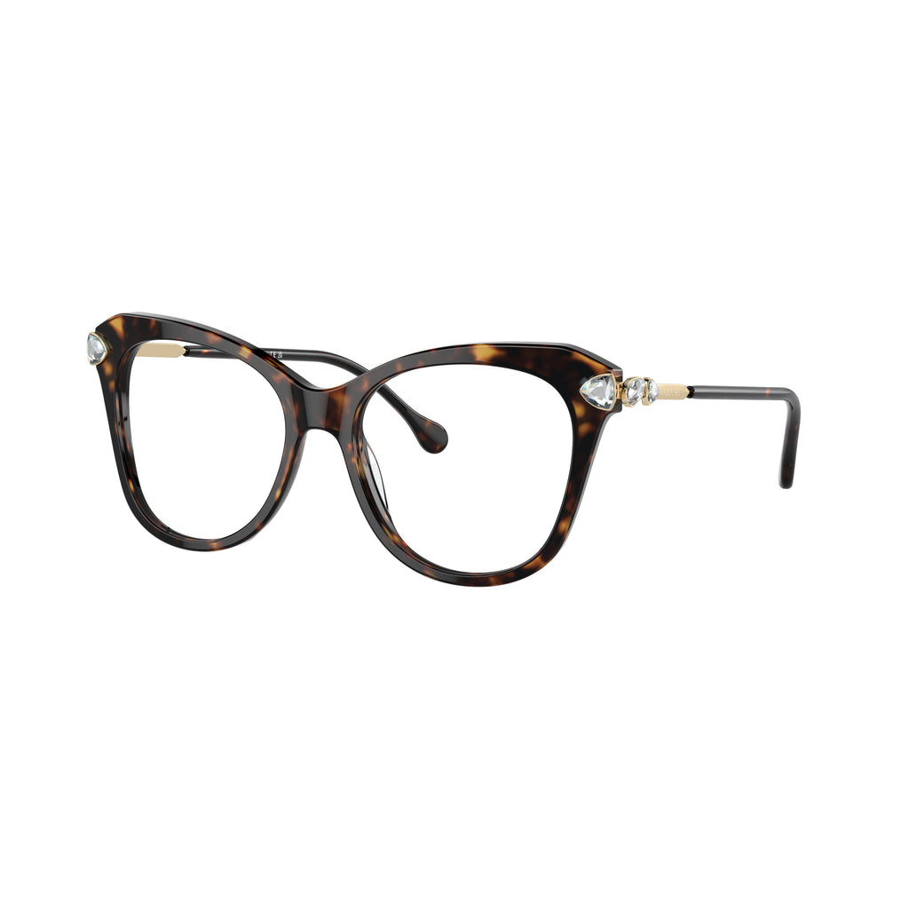 0Sk2012 Bold Cat-Eye Sunglasses with Crystal Embellishments