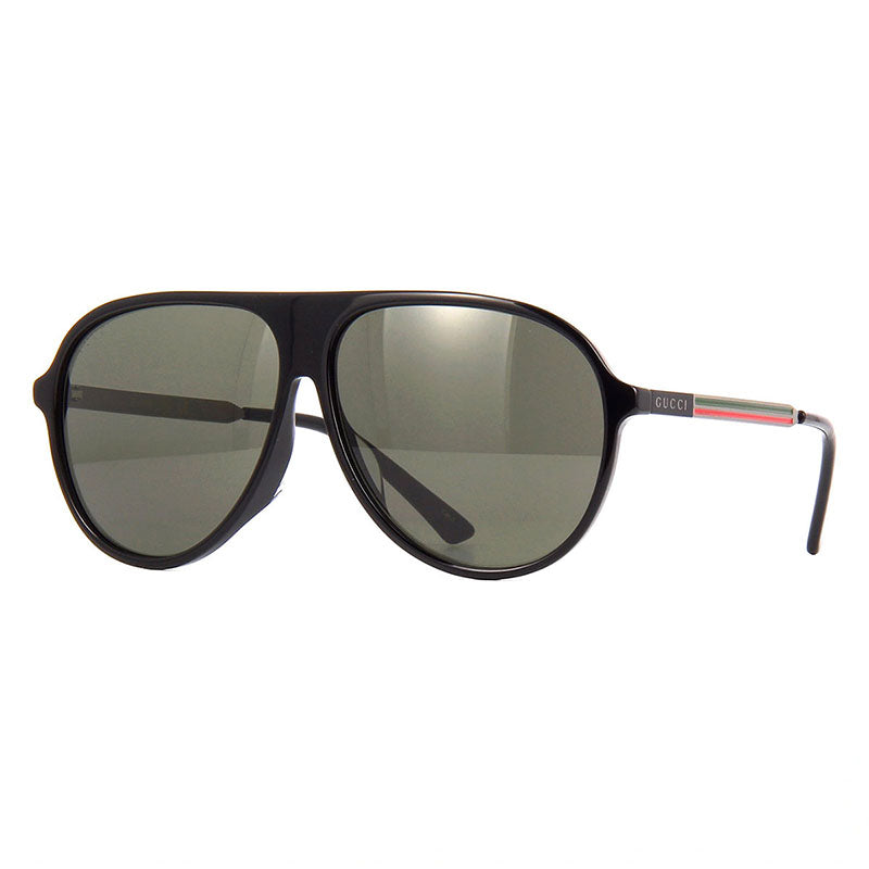 Gucci Sunglasses Aviator Full Rim, Black Frame And Grey Lens Gg0829Sa001